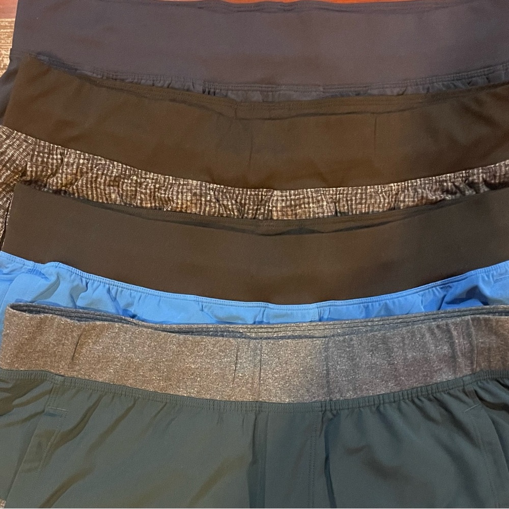 Lot of four Lululemon workout shorts